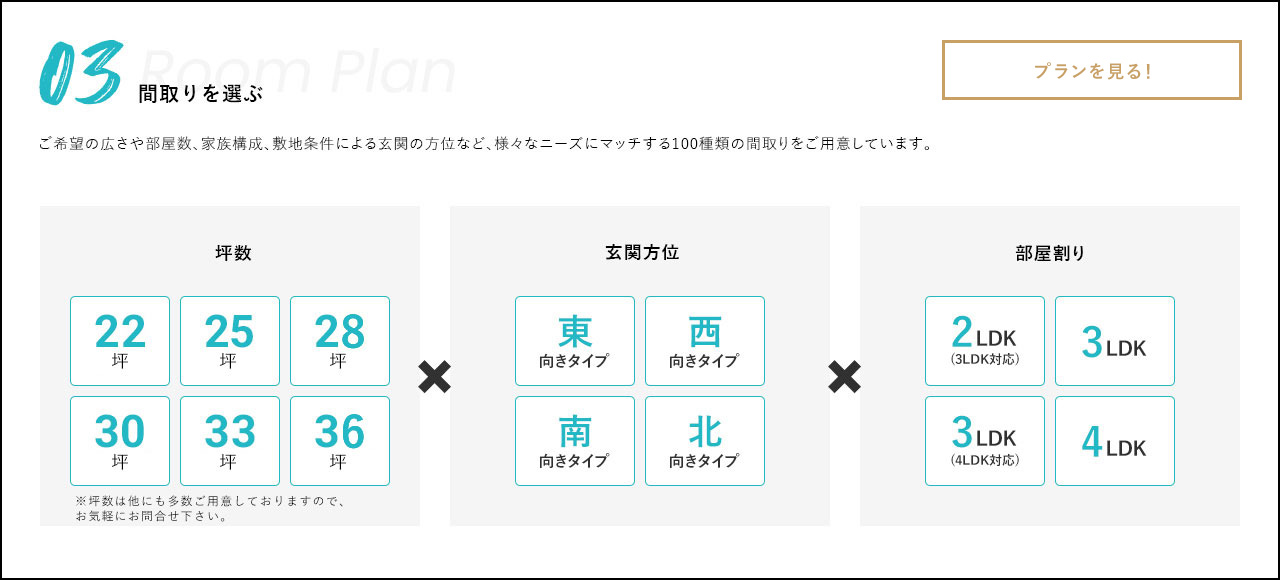 間取りを選ぶ